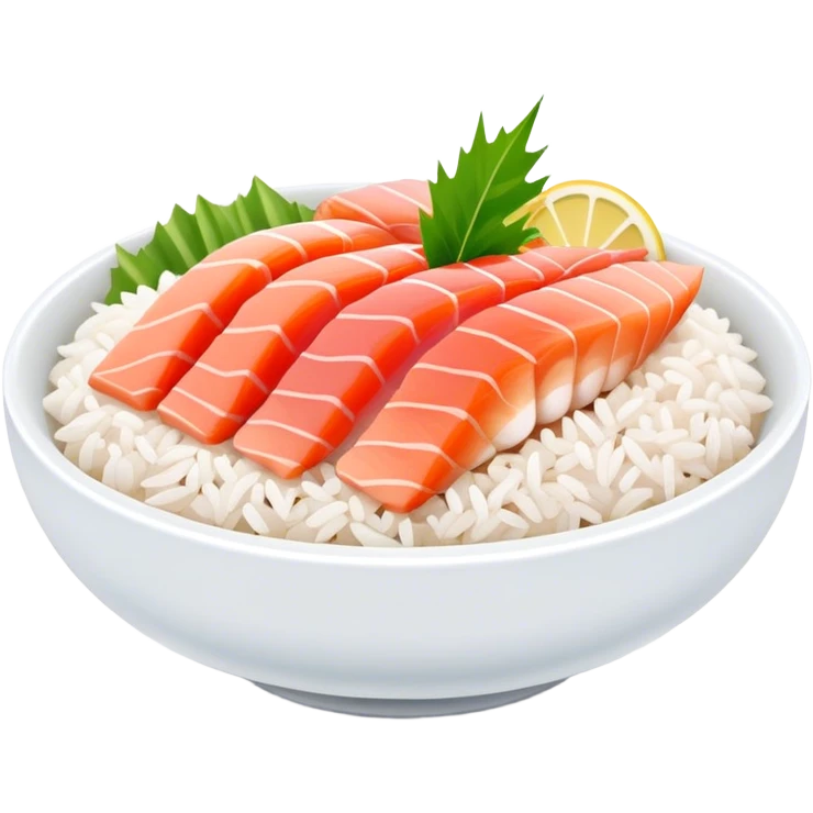 Sashimi over rice emoji