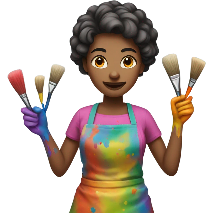 female artist emoji