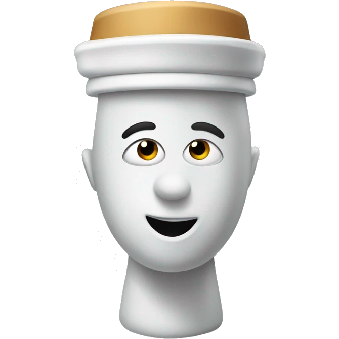 Skibidi toilet with a hat on emoji