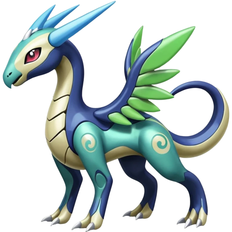 Meloetta-Zygarde-Cresselia-Palkia-Dialga-Electrike-Manectric-Fakémon-fusion, full body emoji