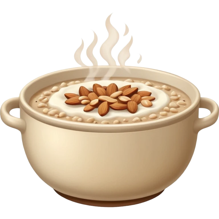 buckwheat porridge in a bowl emoji