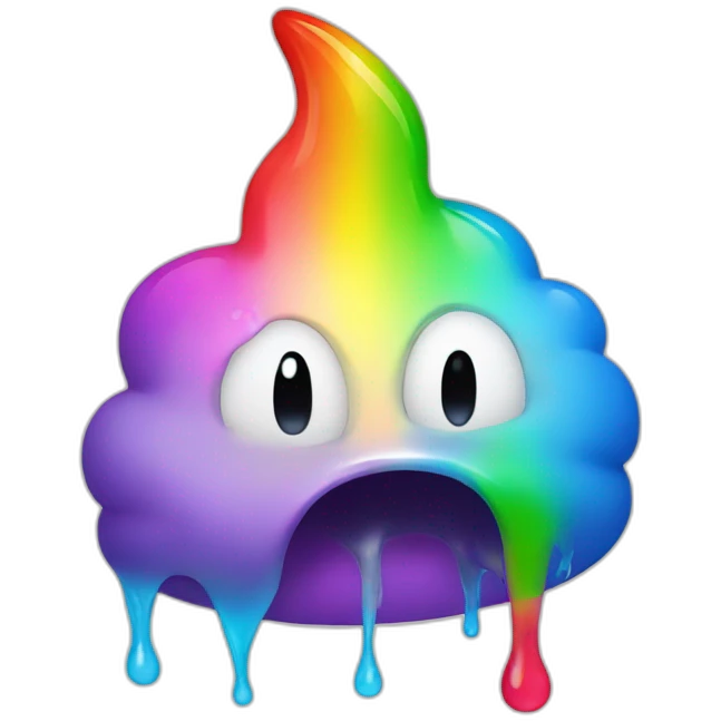 rainbow puking emoji