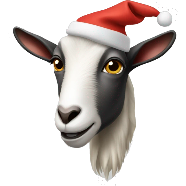 Christmas goat emoji