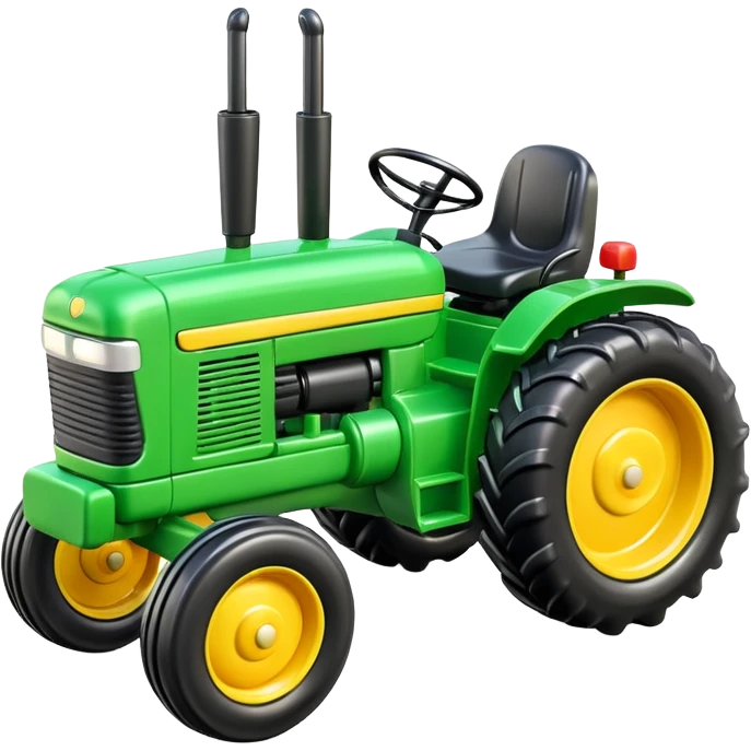 green plastic toy  tractor emoji