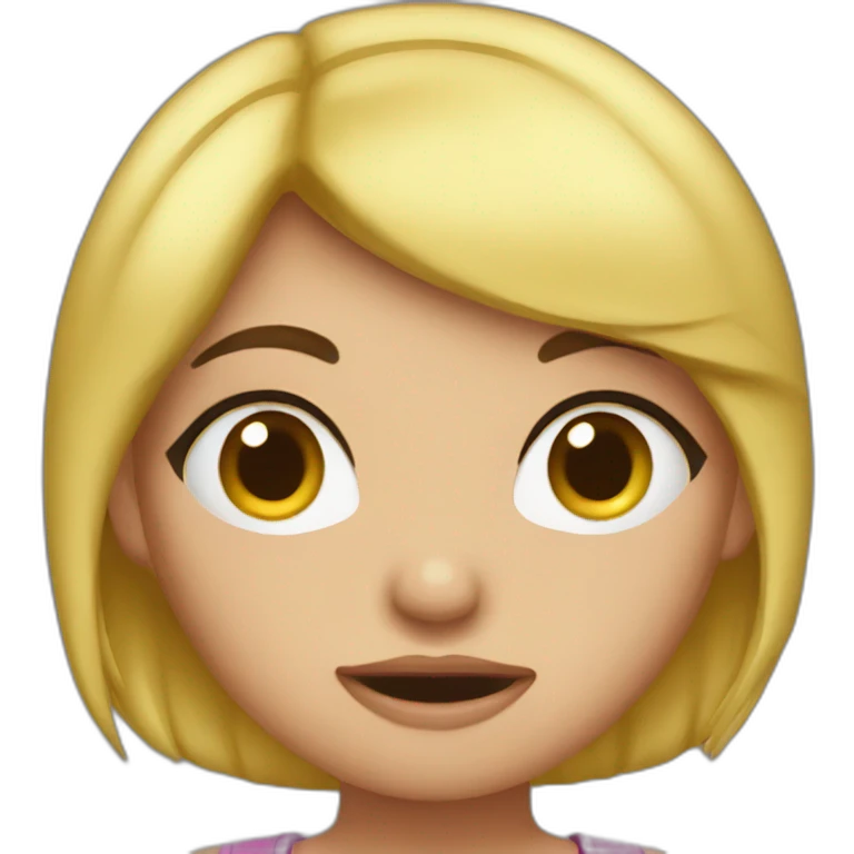 shut-up-naughty-girl emoji
