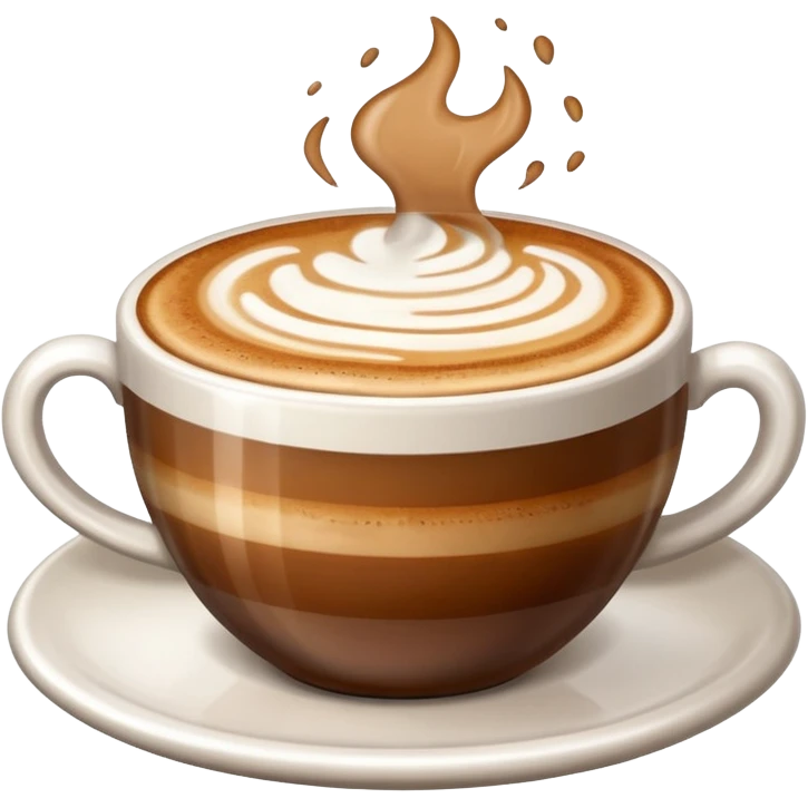 Genera un emoji di un cappuccino senza sorriso emoji