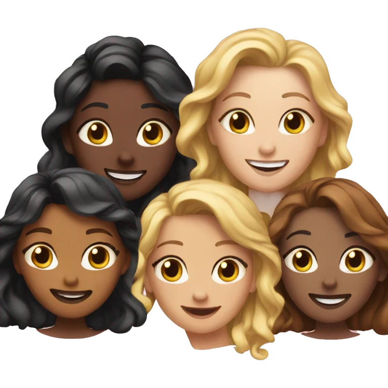 Three besties  emoji