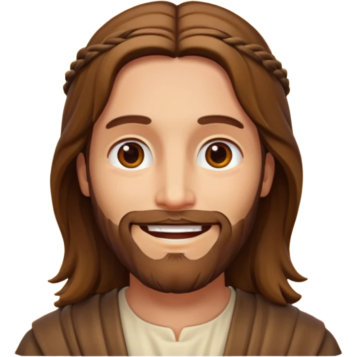 a picture of Jesus smiling emoji