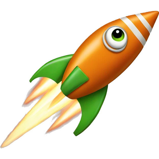 pepe with rocket  emoji