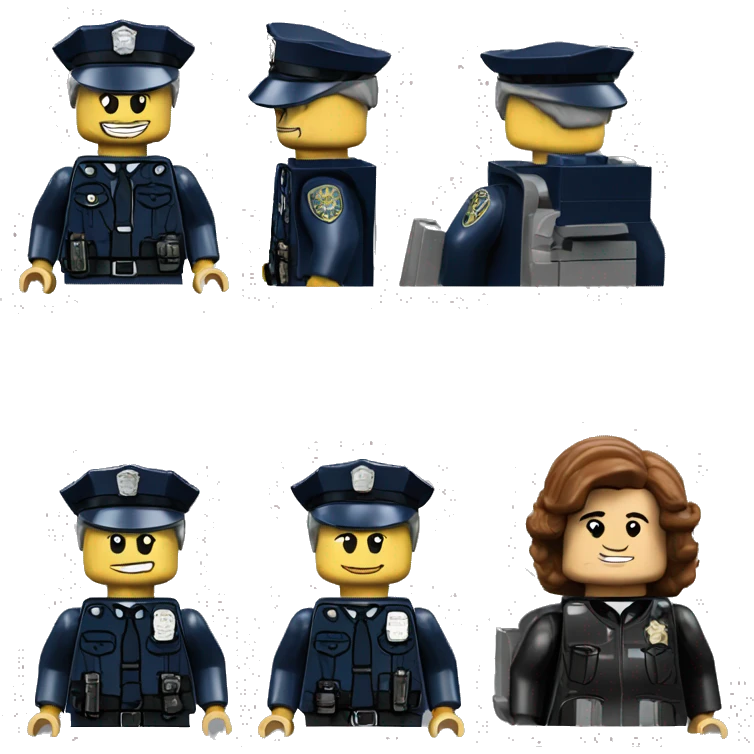 Lego Good Cop Bad Cop emoji