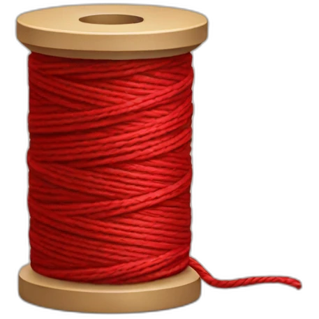 red thread spool emoji