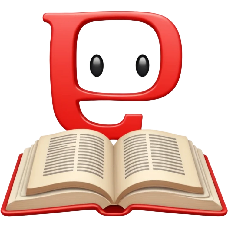 the text in red letters is "read books" emoji