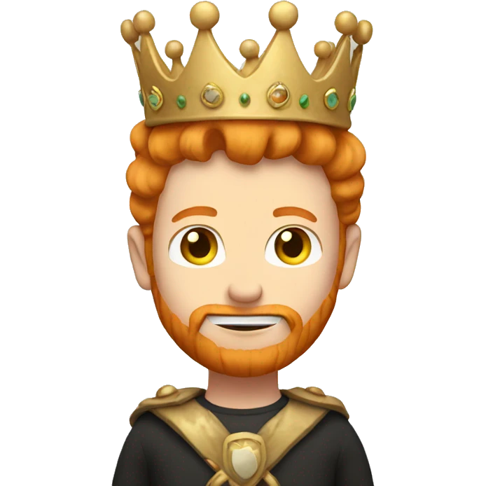 Ginger wearing crown emoji