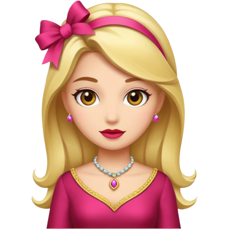 very fancy girl emoji