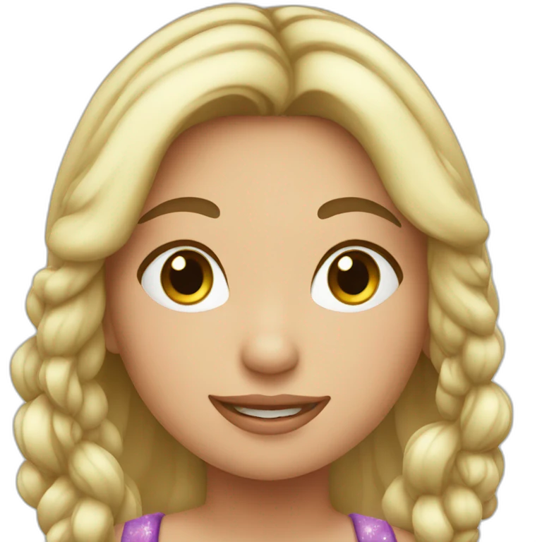 christmas girl with emoji