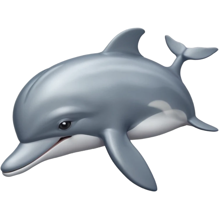 Dolphin being sick emoji