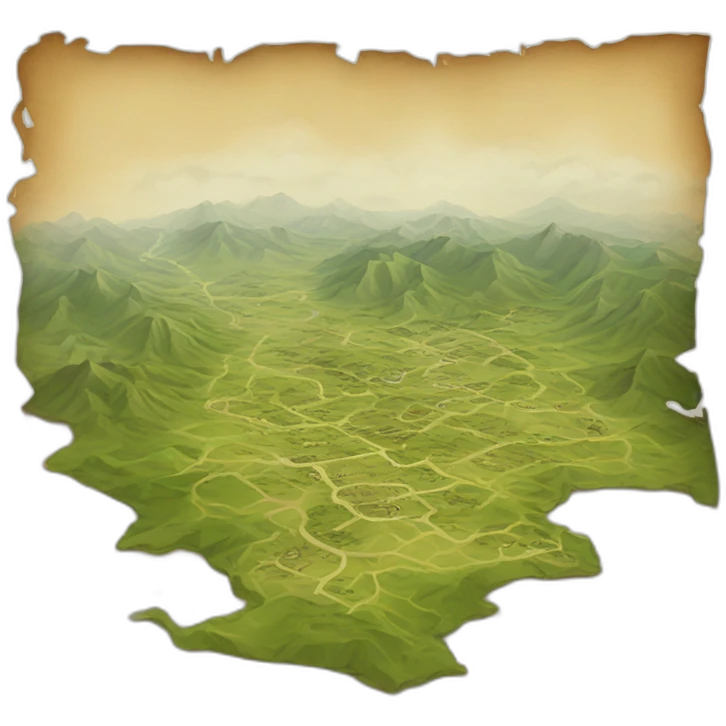 old geographic map emoji