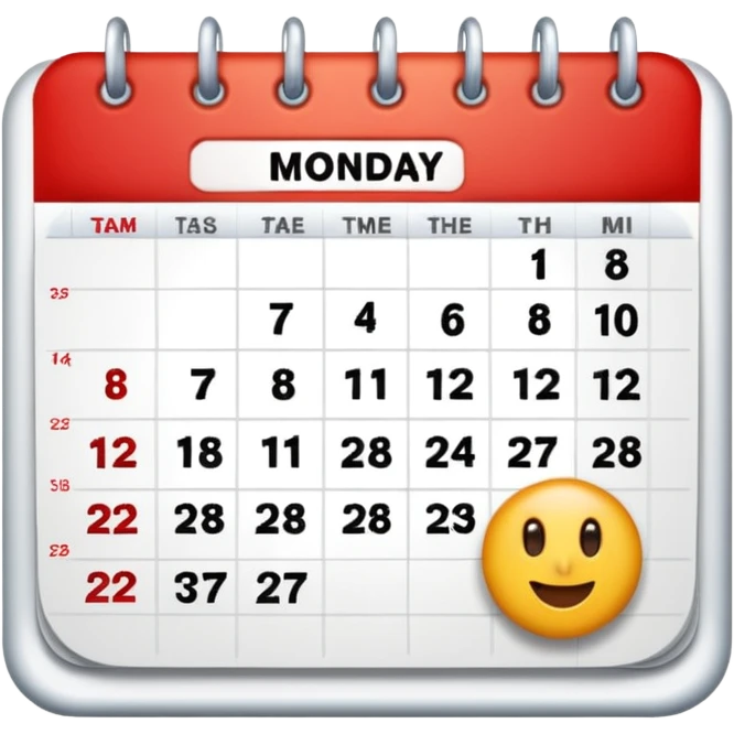  Monday emoji