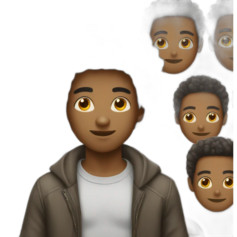 young afro american guy emoji