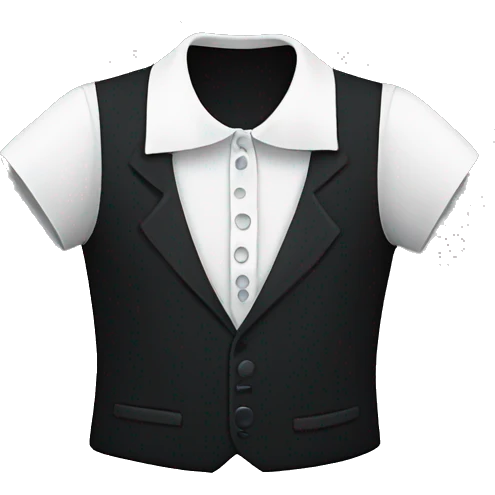 T-shirt lapels designed by Wednesday Addams  emoji