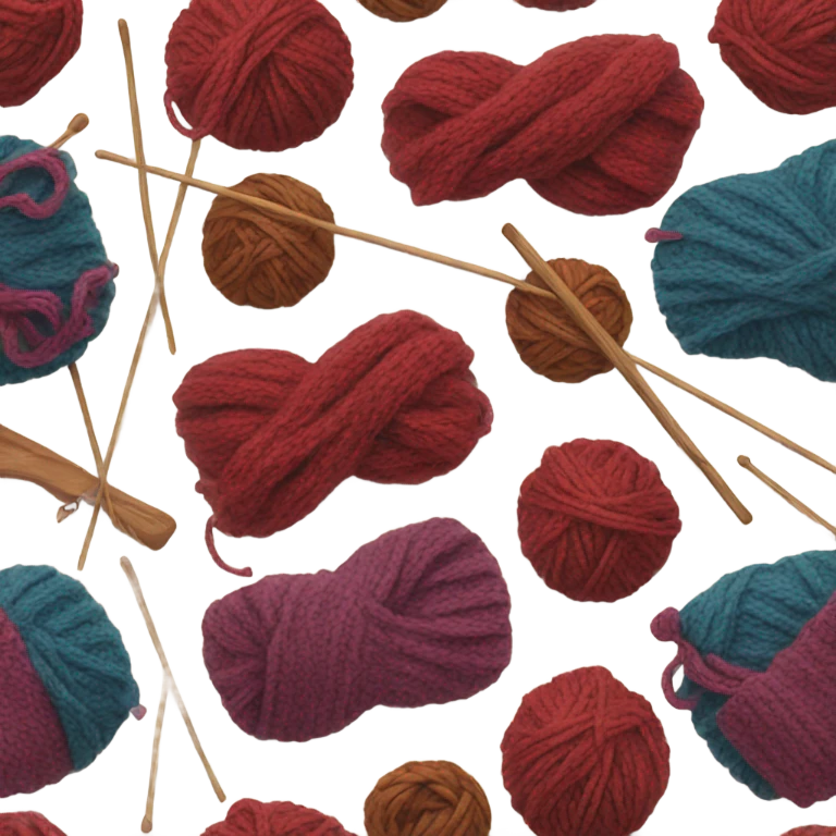 Knitting emoji