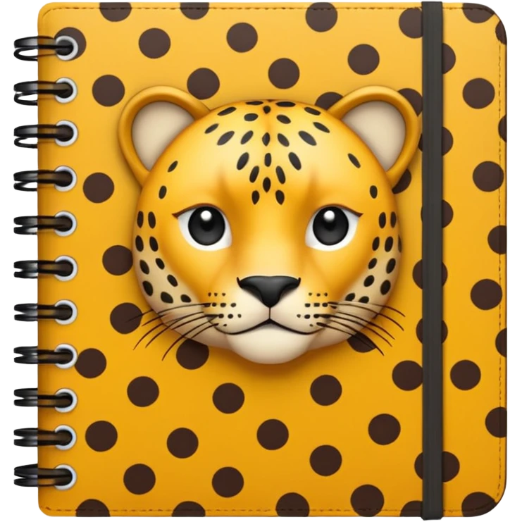 leopard patterned notebook emoji