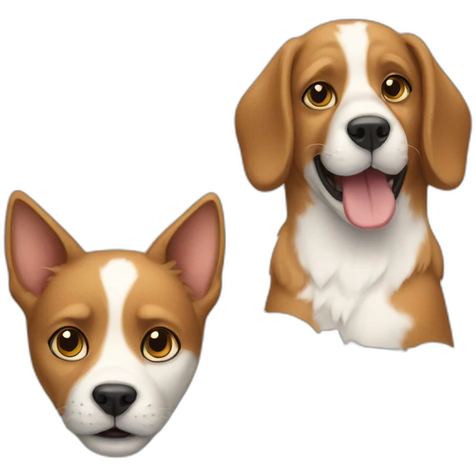cat and dog emoji