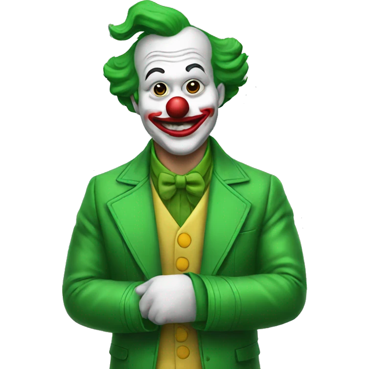 green jacket clown emoji