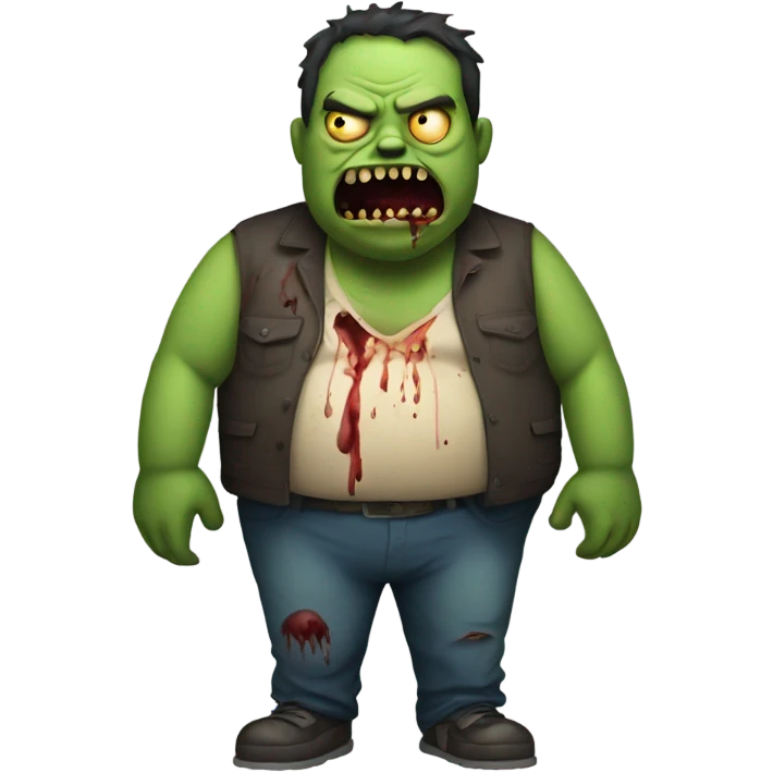 Fat  body zombie emoji