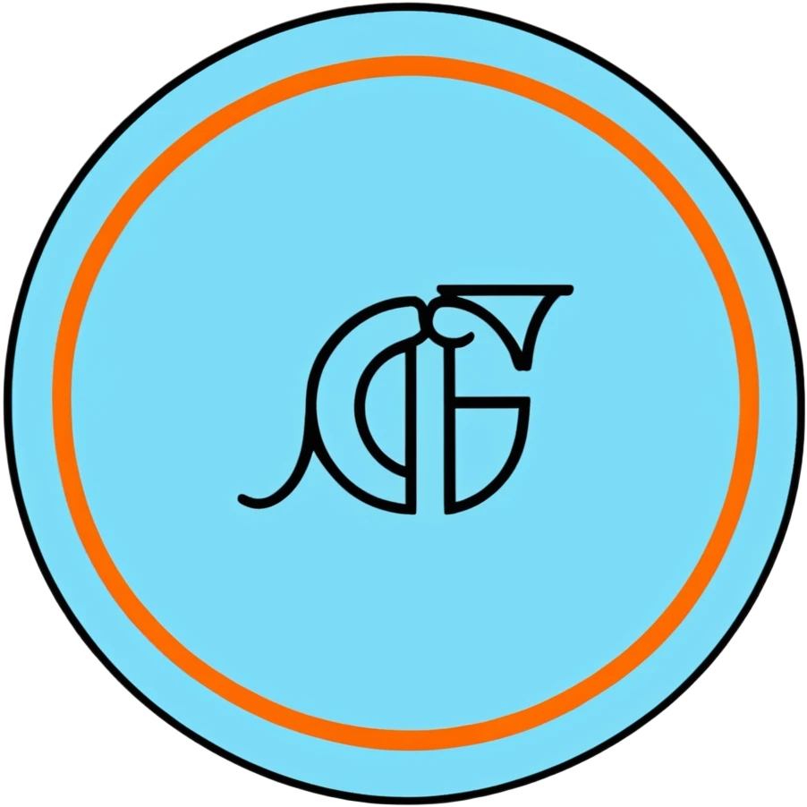 The Phoenician letter "𐤊" on a light blue circular background, Kaspa cryptocurrency logo emoji