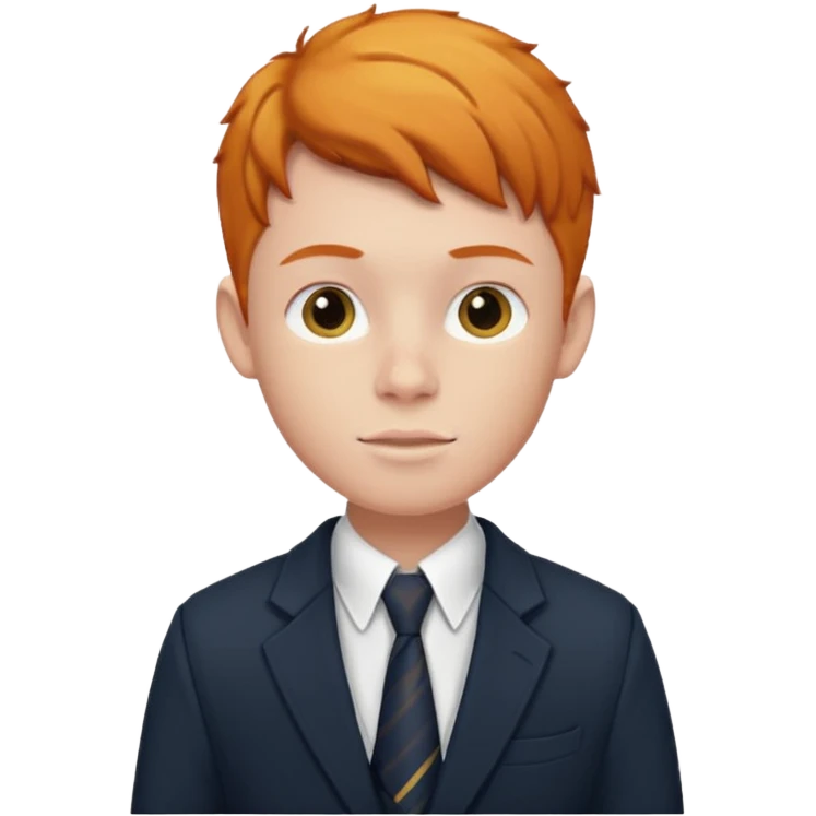 ginger private school boy student emoji