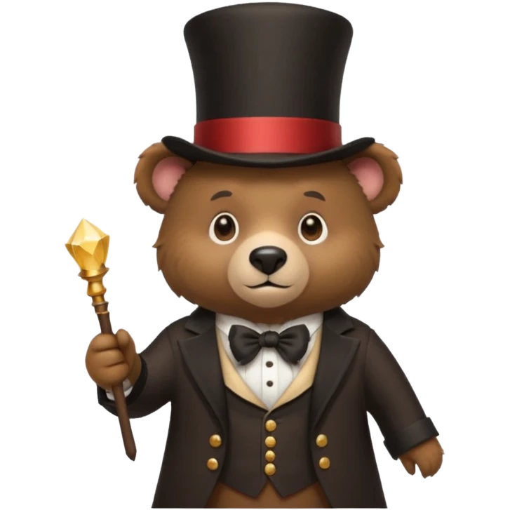 magician bear emoji