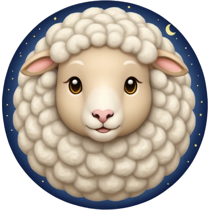 Moon Luna sheep emoji