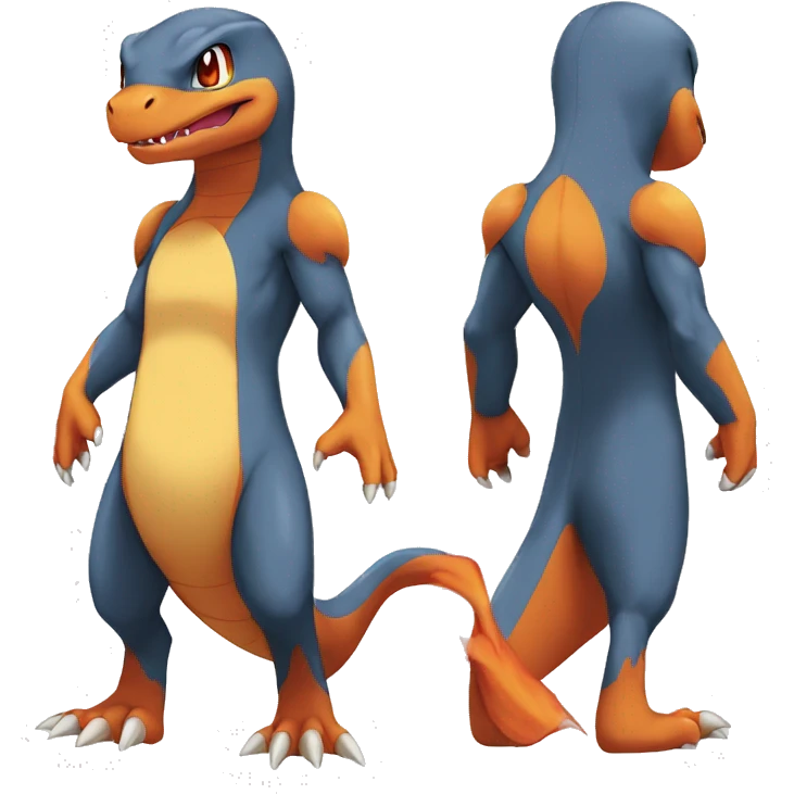  Charmander-Charmeleon-Charizard-Fakemon Full body emoji