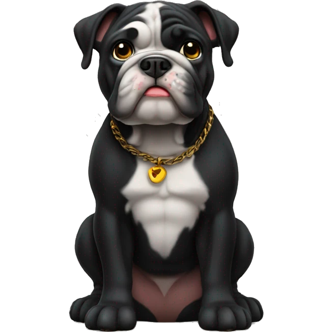 Sold Black bulldog emoji