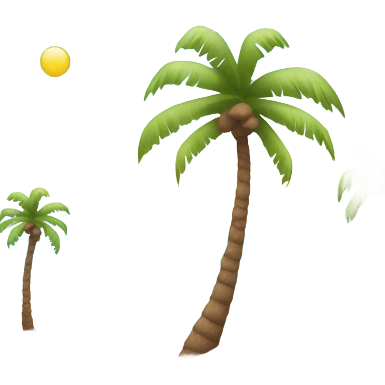 Snowing on Florida beach emoji