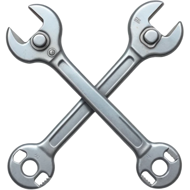 make me a retro-style wrench emoji