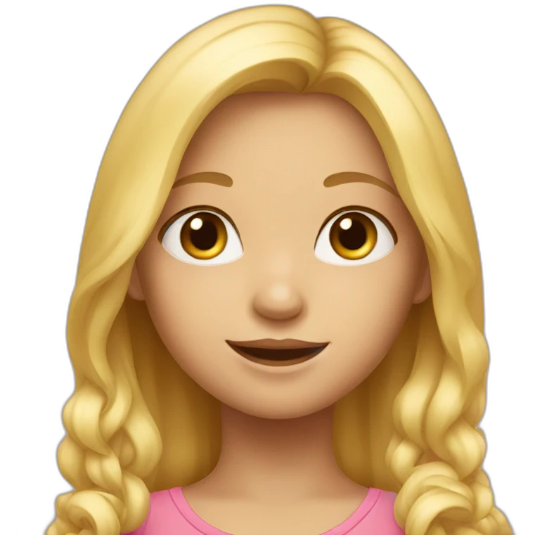 A blond girl child emoji