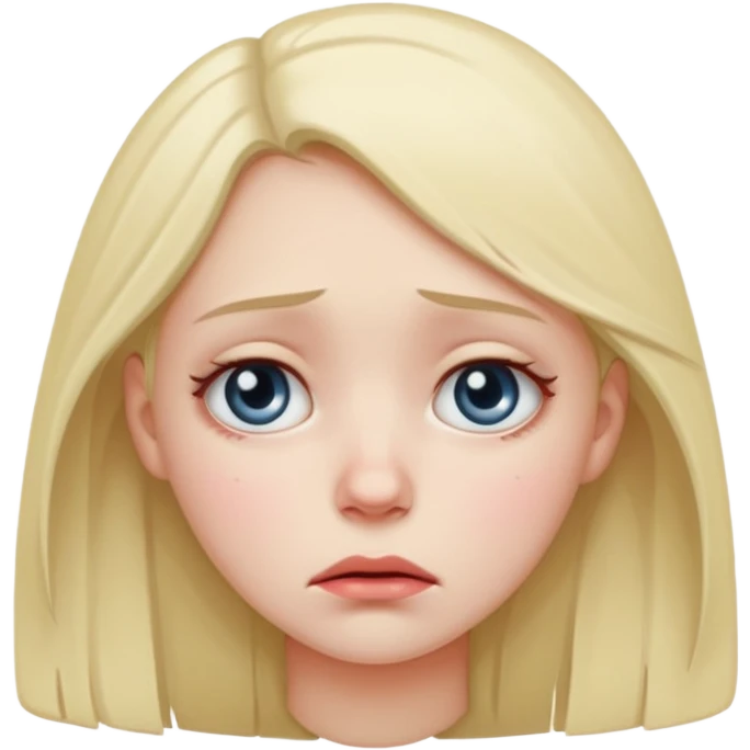 Sad girl emoji