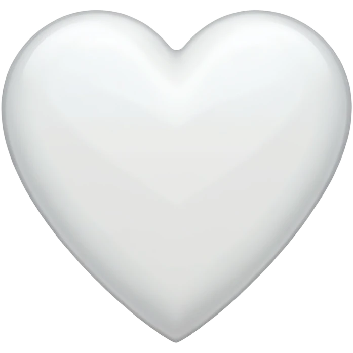 White emoji heart emoji
