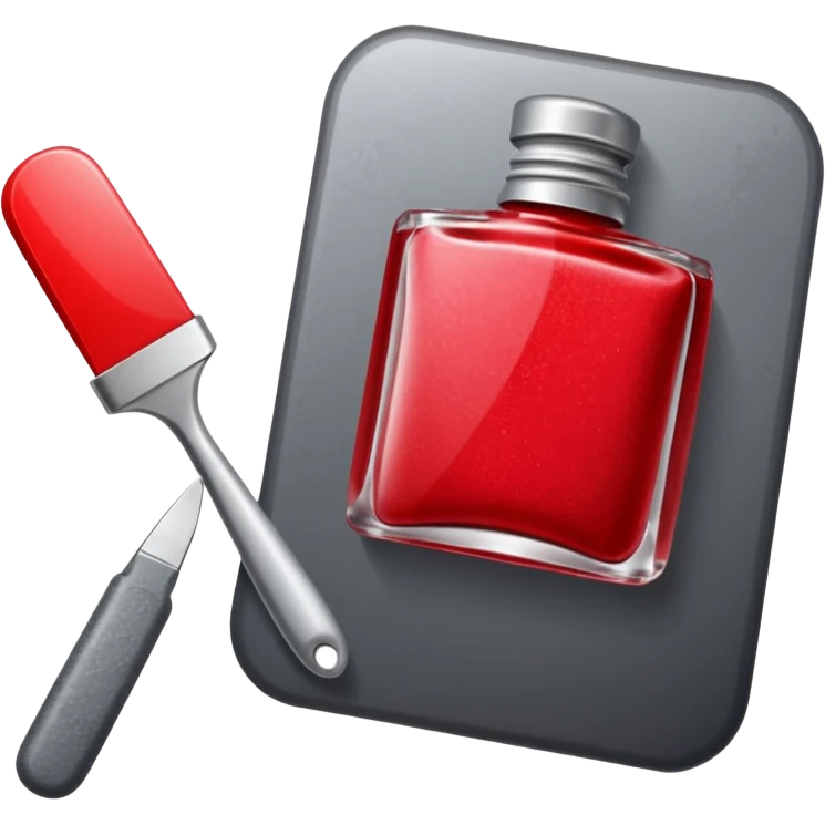 Create an icon with tools used by manicurists emoji