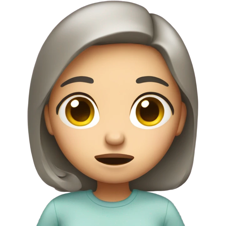Girl with stomachache  emoji