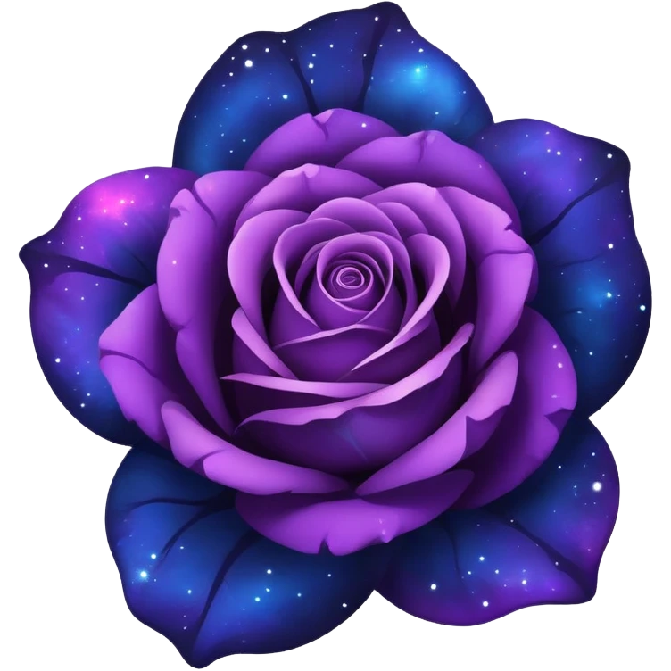 Dark Blue-Purple Nebula-Rose emoji