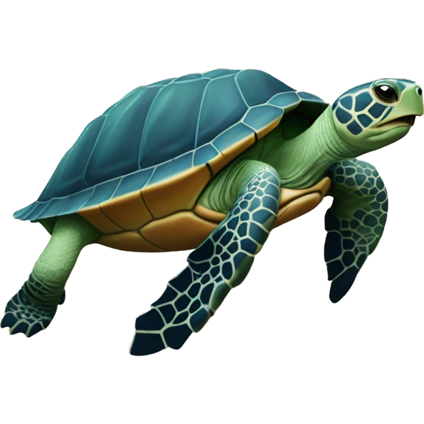 Une tortue sur un cœur  emoji