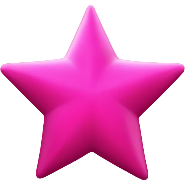 Hot pink star emoji