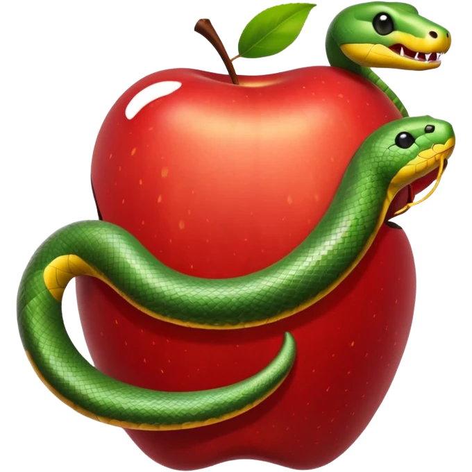 Snake apple emoji