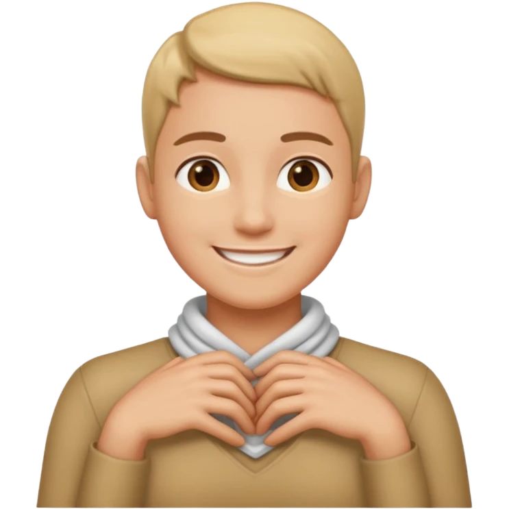 Person putting arms around neck  emoji