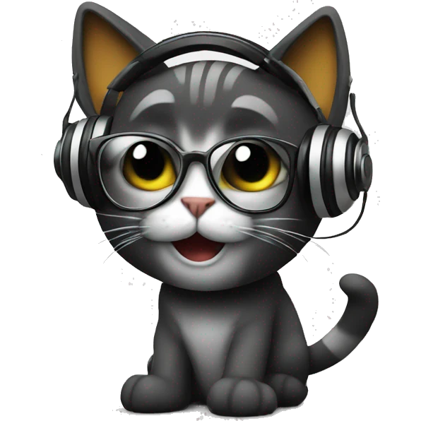 Dj cat emoji