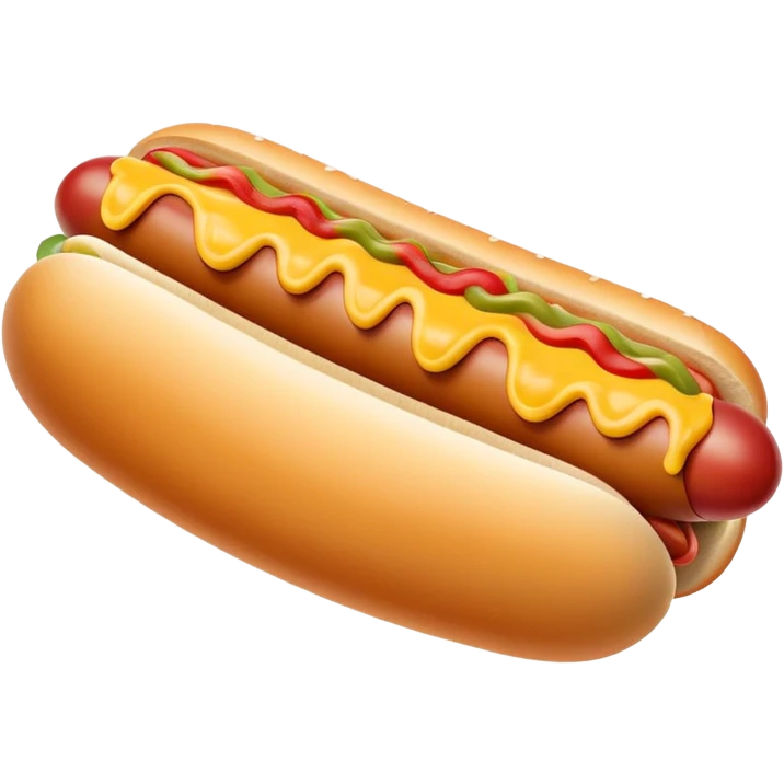 Happy hotdog smiling emoji