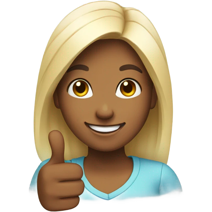 Girl saying you nailed it emoji